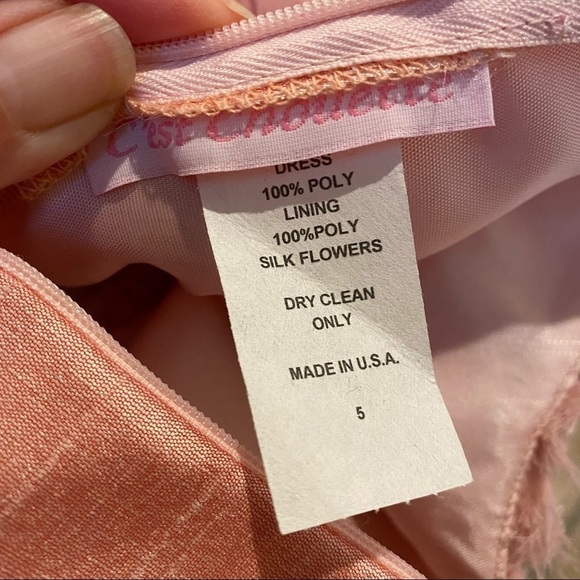 C’EST CHOUETTE Girls Dress Size 5 Yrs -Made in USA - Picture 8 of 9